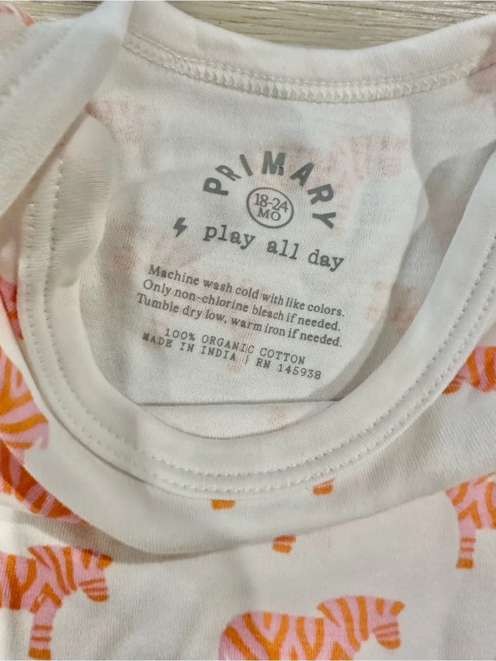Primary Clothing Organic Animal Friends & Striped Babysuit Shortie